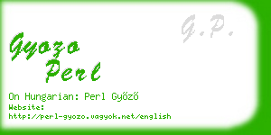 gyozo perl business card
